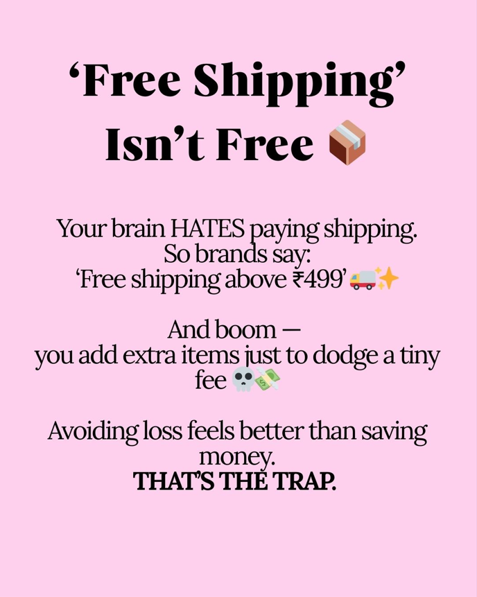free shipping isn't free