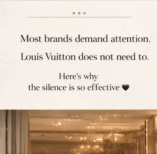 LV doesn't need to demand for attention
