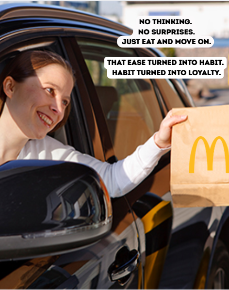 became a habit and habit = loyalty