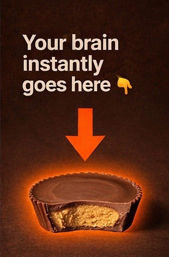 your brain instantly goes here