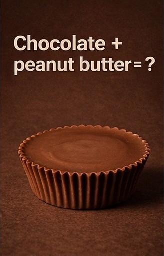 chocolate + peanut butter = ?